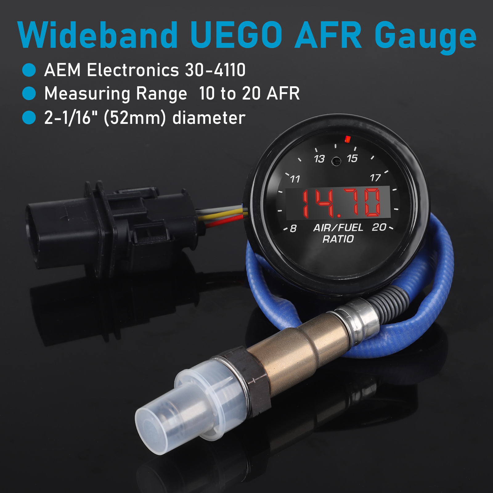Tachofi 52mm wideband AFR gauge with Bosch LSU 4.9 UEGO sensor
